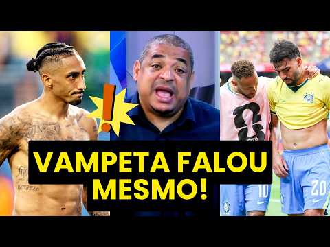 “E QUEM É QUE PAGA ESSES CARAS??? MERMÃO, o RAPHINHA e o PAQUETÁ…” VAMPETA FALA TUDO da SELEÇÃO!