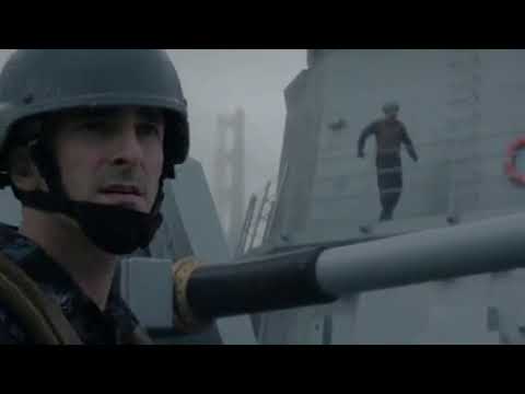 Godzilla and Bridge movie scene 2014 GODZILLA DESTROYS GOLDEN GATE BRIDGE