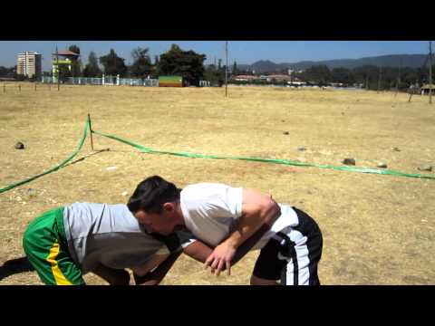 Ethiopian Tigel Wrestling Exhibition - Wrestling Roots Mark Lovejoy & Mikiele