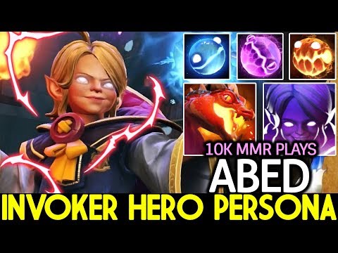 ABED [Invoker] New Set Young Invoker Hero Persona 10k MMR Plays 7.22 Dota 2