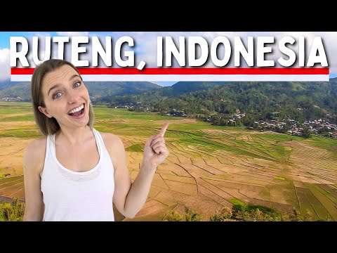 🇮🇩 VERSTECKTES JUWEL IN FLORES INDONESIEN (Ruteng Hobbit Cave & Spider Web Rice Fields!)