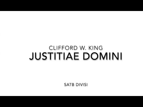 Justitiae Domini (CLIFFORD W. KING) | Rocky Mountain Chamber Choir | Demo Recording