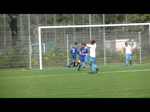 Niels scoort voor SSV'65 JO13-1 tegen JVOZ