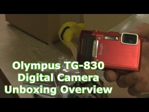Olympus TG-830 Digital Camera Unboxing Overview