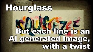 Squeeze Hourglass - But every line is an AI generated image (with a twist)