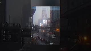 Somewhere Beyond The Rain #shorts #cyberpunkambient