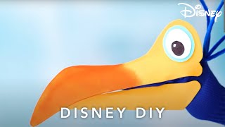 How to Make DIY Kevin from Up Hand Puppet | Disney DIY | Disney UK