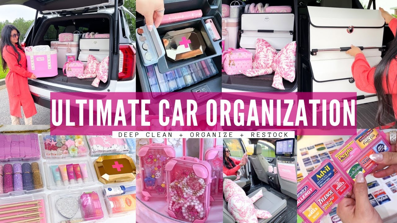 ULTIMATE CAR ORGANIZATION ✨ Satisfying Clean and Car Restock Organizing