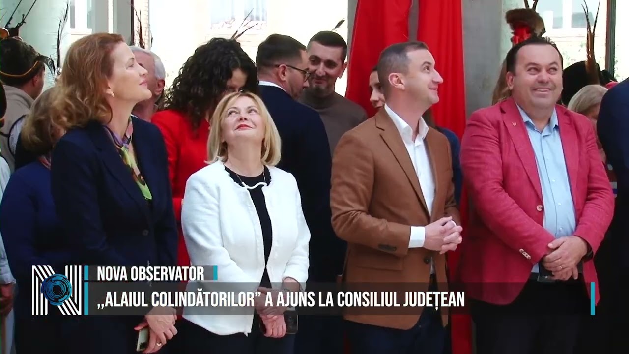 ,,Alaiul Colindătorilor” a ajuns la Consiliul Județean