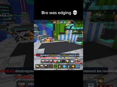 Normal Bedwars Match 💀 #blockmango