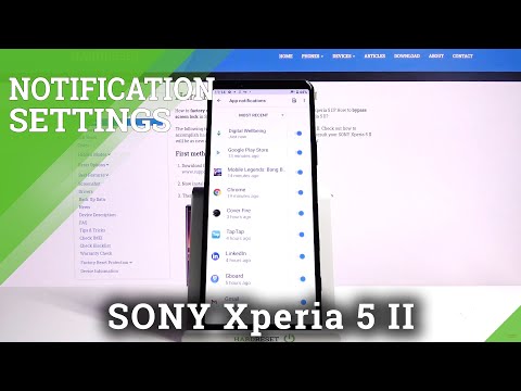 How to Change Notification Settings in SONY Xperia 5 II – Customize Notifications