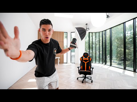 My NEW Studio - Empty Tour + Upgrades, Lights, Desk + More!