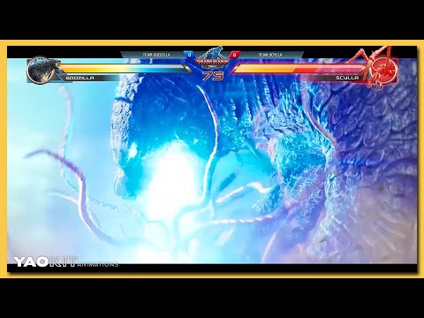 Godzilla vs Scylla with Healthbars | Concept Gameplay Video