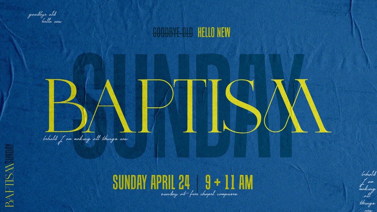 Baptism Sunday by Pastor Jentezen Franklin