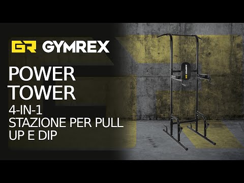 Video - Power tower - 4-in-1 - Stazione per pull up e dip