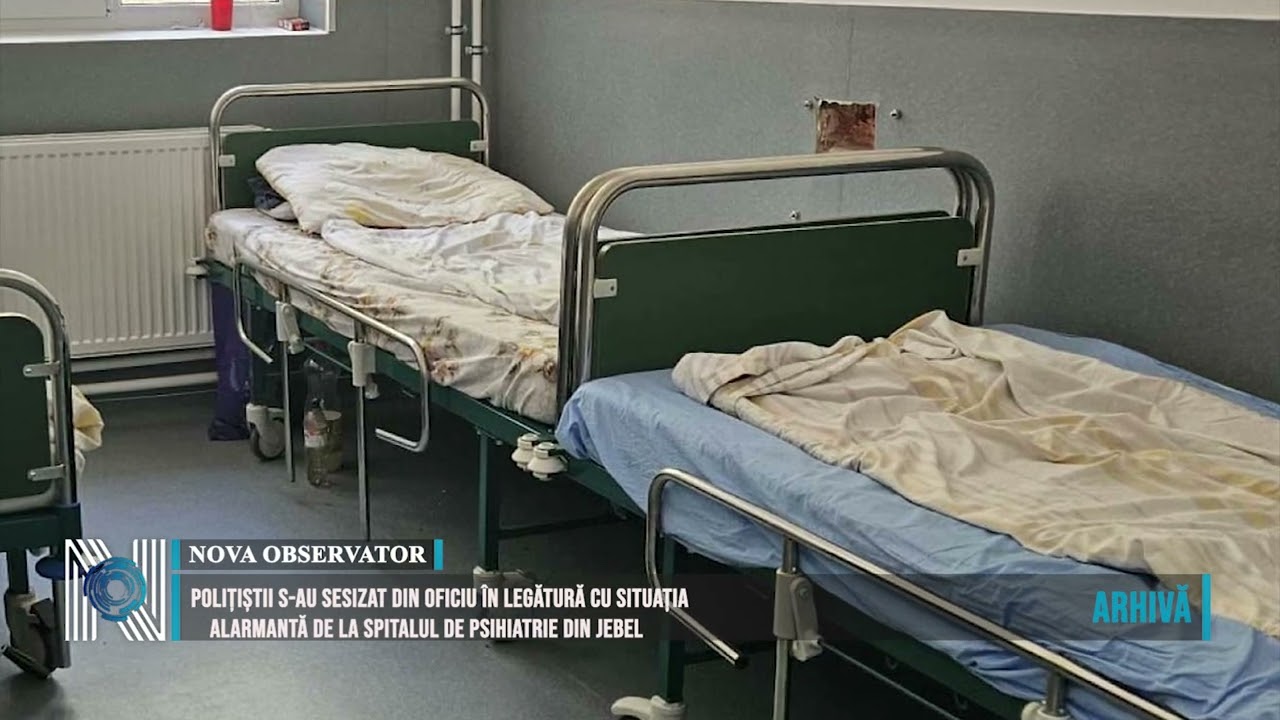 Polițiștii s-au sesizat din oficiu în legătură cu situația alarmantă de la Spitalul de Psihiatrie din Jebel