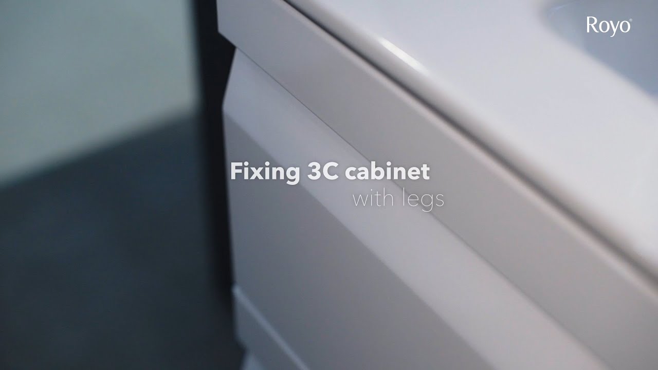 Fixing three drawer cabinet