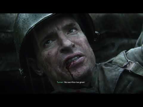 Call of Duty: WWII - Hill 493: Daniels Carries Joseph Turner "No Sacrifice Too Great" Death Cutscene