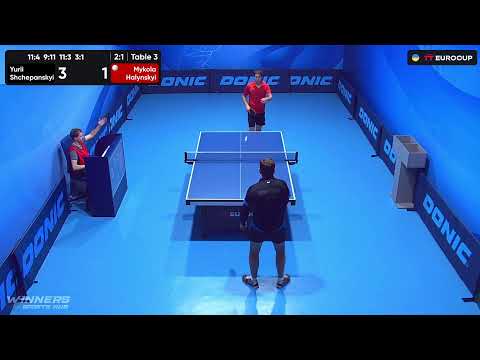 15:55 Yurii Shchepanskyi - Mykola Halynskyi 20.07.2023 TT Euro.Cup Ukraine Star. Table 3
