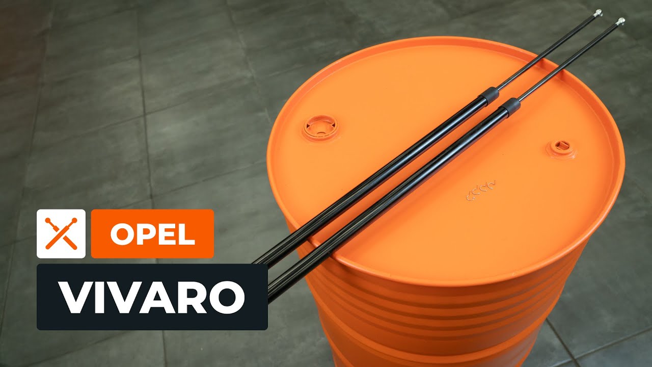 Ako vymeniť vzpěry kufru na Opel Vivaro A van – návod na výmenu