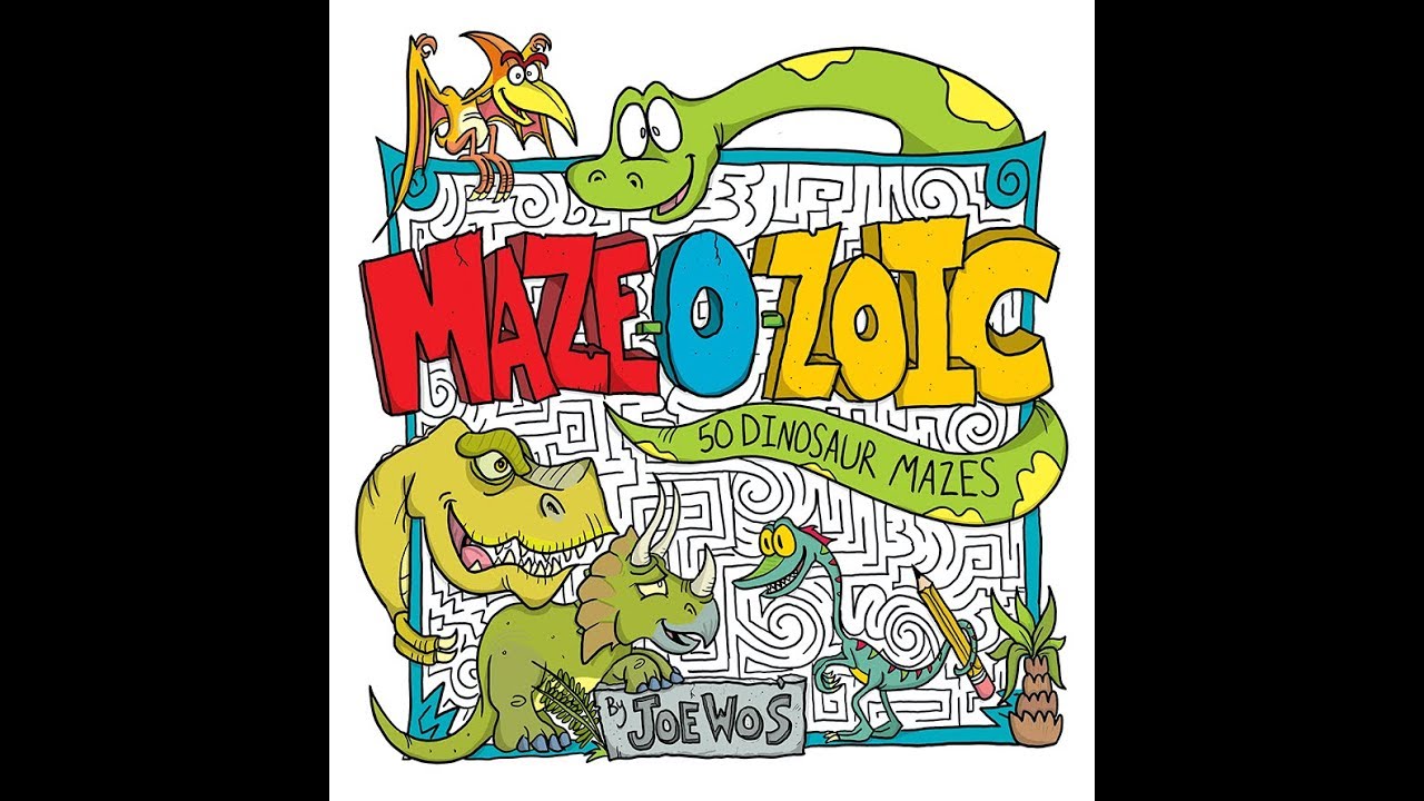 Maze-O-Zoic: 50 Dinosaur Mazes, Book Trailer!