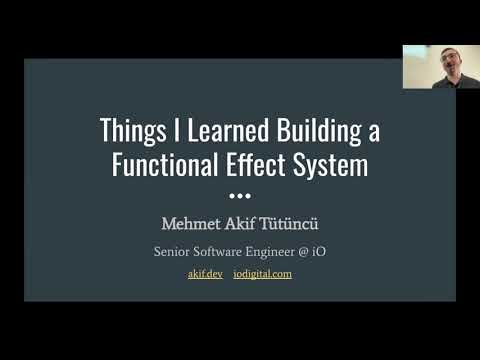 Things I Learned Building a Functional Effect System by Mehmet Akif Tütüncü