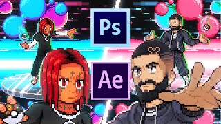 Create Animated Pixel Visualizers / Music Videos /