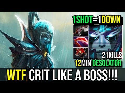Epic 1Shot ShutDown WTF Crit Like a Boss [Phantom Assassin] 12Min Desolator 21Kills Dota 2 FullGame