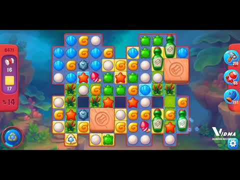 Fishdom. 8471 hard level no boosters and diamonds. 19 moves