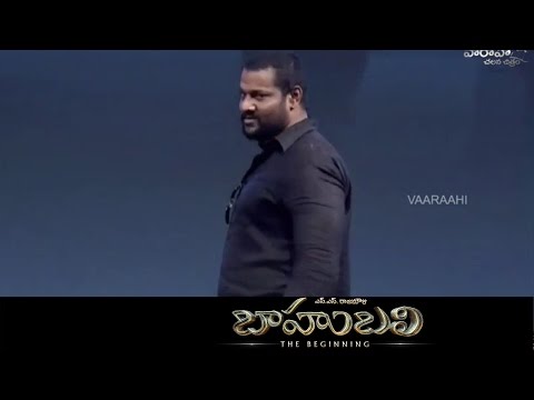 Prabhakar Speaks Kilikili Language @ Baahubali Audio Launch - Prabhas, SS Rajamouli