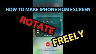 [iPhone 7 Plus] How to make iPhone home screen rotate freely