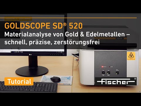 Materialanalyse von Gold & Edelmetallen – schnell, präzise, zerstörungsfrei | GOLDSCOPE SD | Fischer