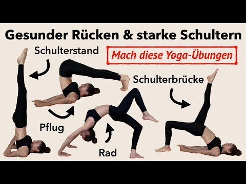 Learn shoulder stand & strengthen your upper body: Instructions & yoga flow with plow, shoulder b...