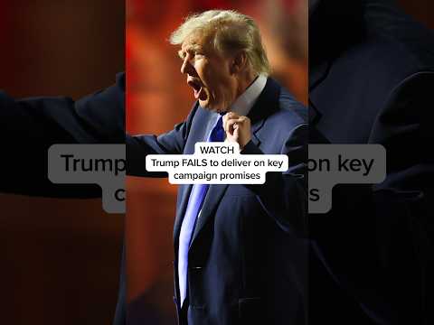 WATCH: Trump FAILS to deliver on key campaign promises