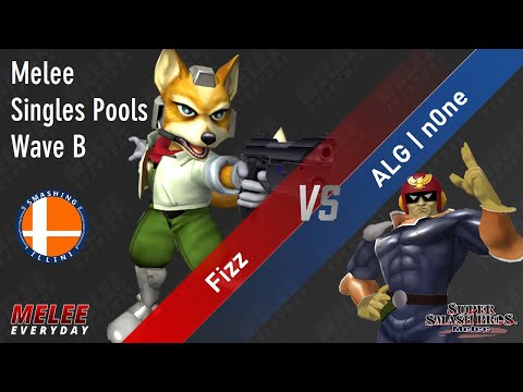 Show Me Your Moves 19 - Fizz (Fox) vs. ALG | n0ne (Captain Falcon) - SSBM - Pools Wave B