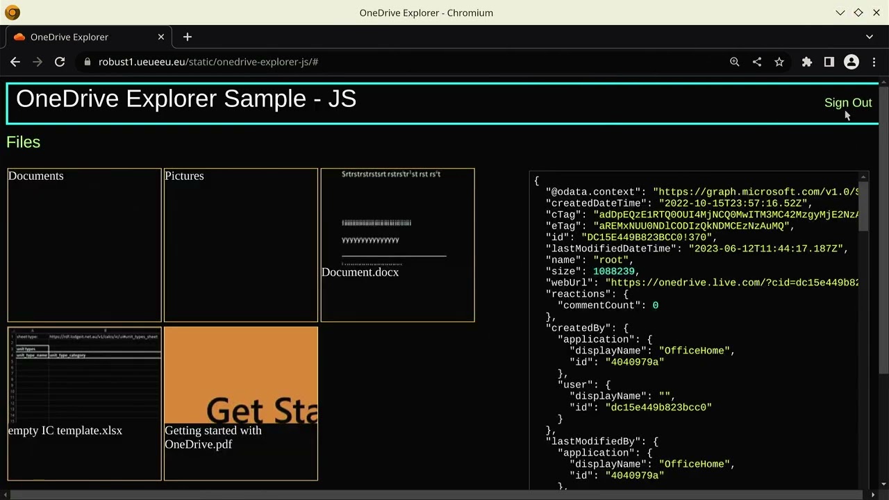 Curl command & One Drive - uploading Excel files direct to Robust Server
