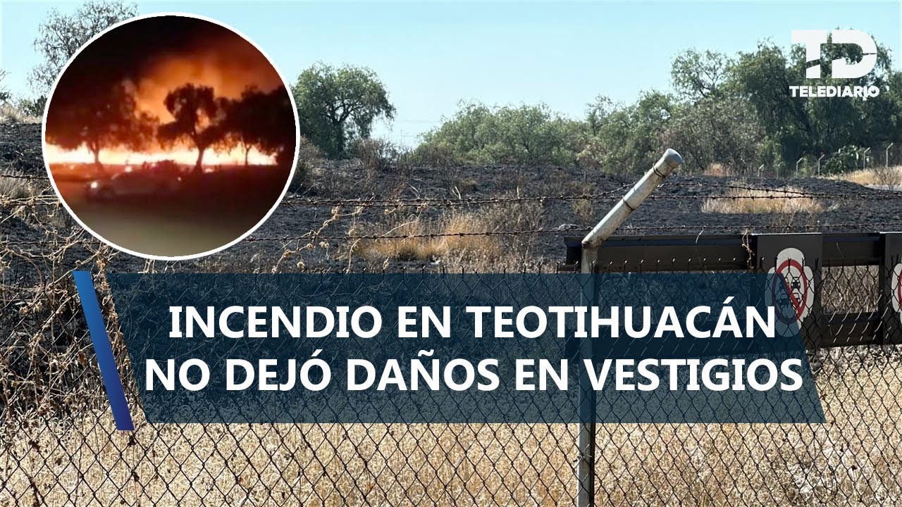 Se incendia zona arqueológica de Teotihuacán