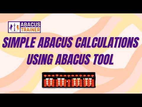 Simple Abacus Calculations Using Abacus Tool | Easy Practice for Kids