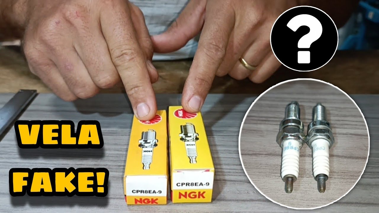 COMO DIFERENCIAR A VELA ORIGINAL NGK PRA UMA FALSIFICADA?
