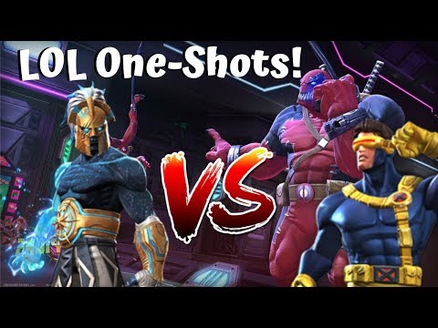 Labyrinth Venompool+Blue Cyclops One-Shot! Aegon! - Marvel Contest of Champions