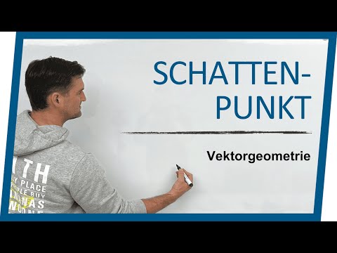 Schattenpunkt Beispiel | Vektorgeometrie | Mathe by Daniel Jung