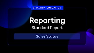 Sales Status - Crosstab