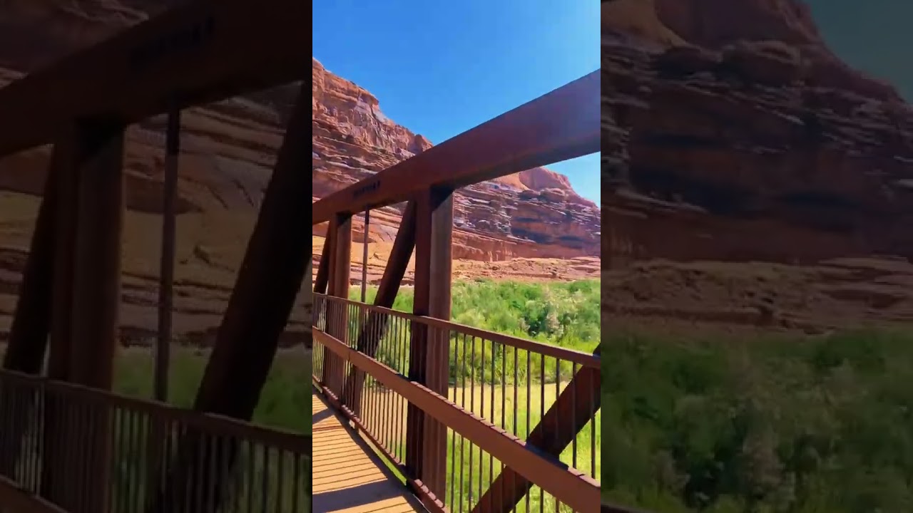 Riding bikes in Moab, UT! #moab #utah #bikes #bridge #fun #travel
