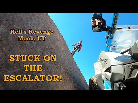 TROUBLE ON THE ESCALATOR: Hell's Revenge MOAB, UT