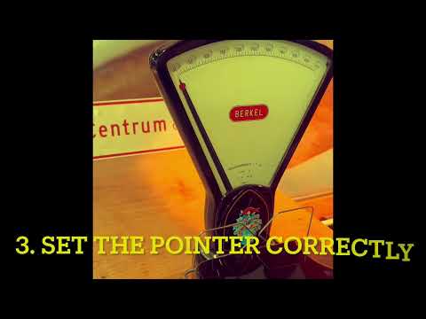 adjusting a Berkel scale