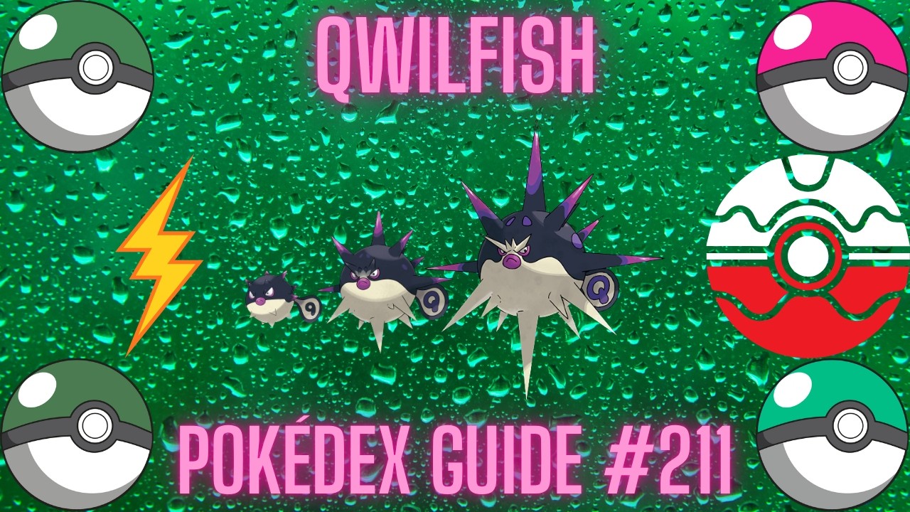 Complete Pokédex Entry: Qwilfish | Pokémon Database Series