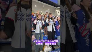 20241121 東京ドーム外野の台湾チア　CTamaze 曾頌恩応援 #cheerleader #若潼#小映#璦昀#12強 #プレミア12