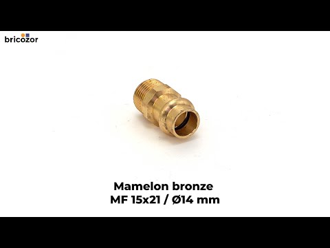 Mamelon bronze à sertir M 15x21 - différents diamètres - Press CONEX BANNINGER