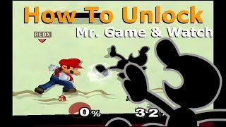 Super Smash Bros. Melee - How To Unlock (Mr. Game & Watch)