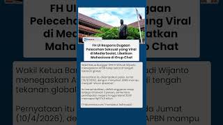 Viral Dugaan Pelecehan Seksual oleh Sejumlah Mahasiswa di Grup Chat, Pihak FH UI Kini Buka Suara